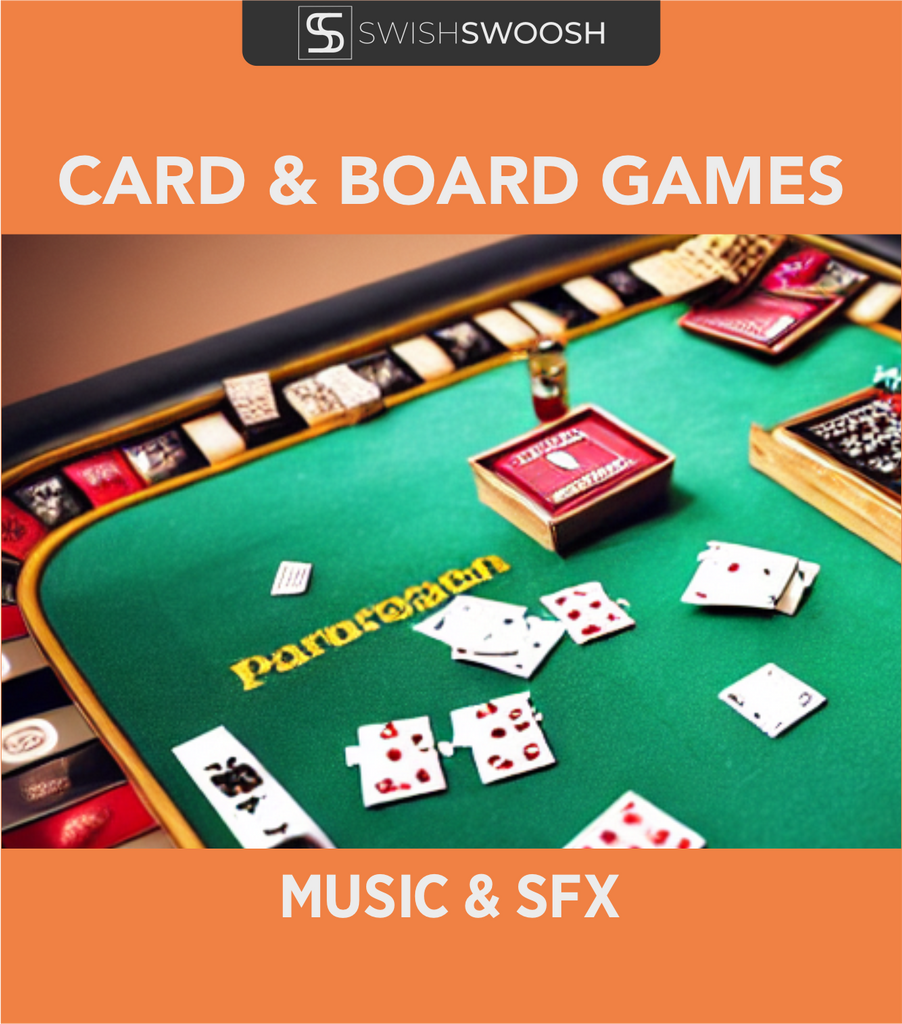 Card & Board Games Sound Effects and Music Pack SwishSwoosh
