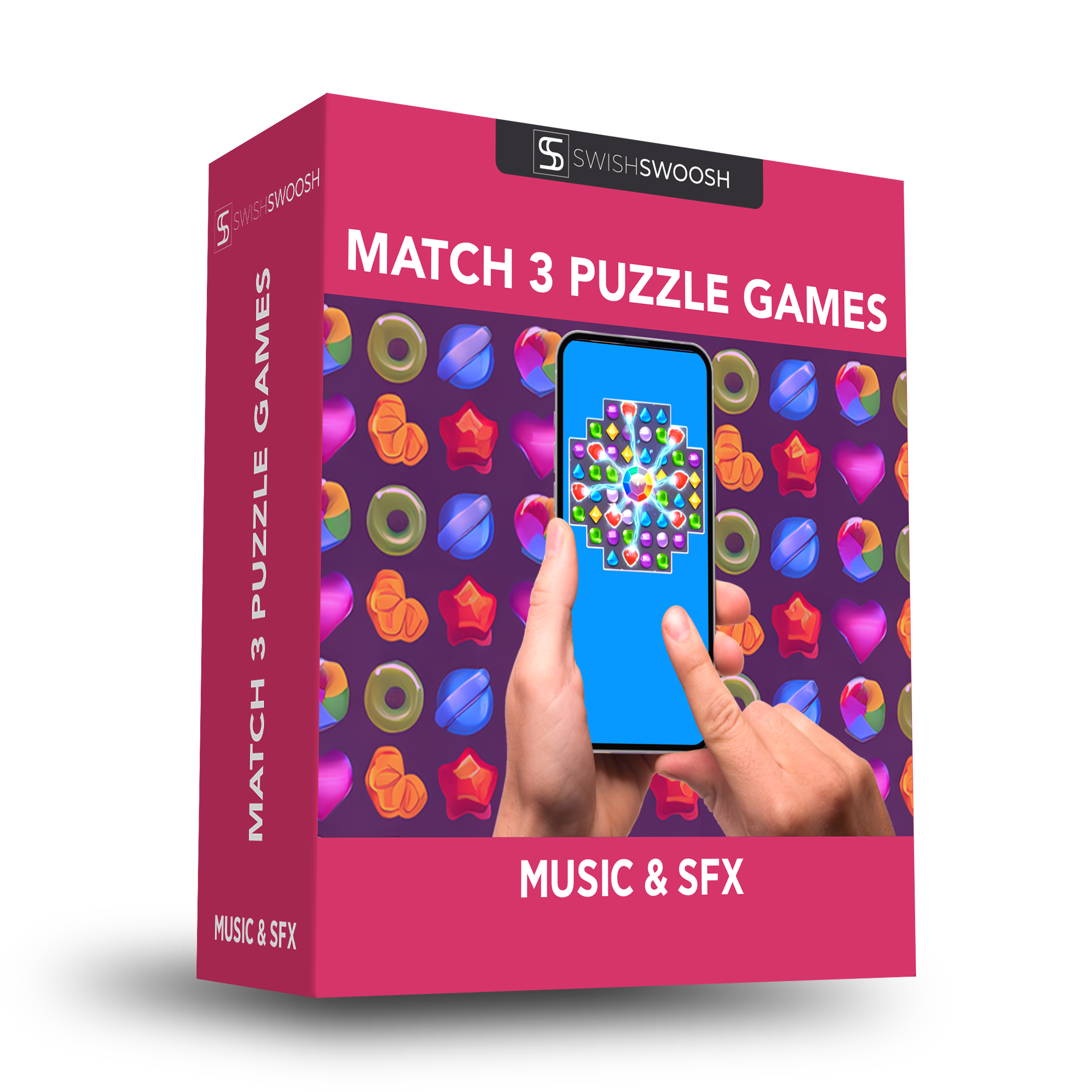 Match 3 Games Sound Effects and Music Pack