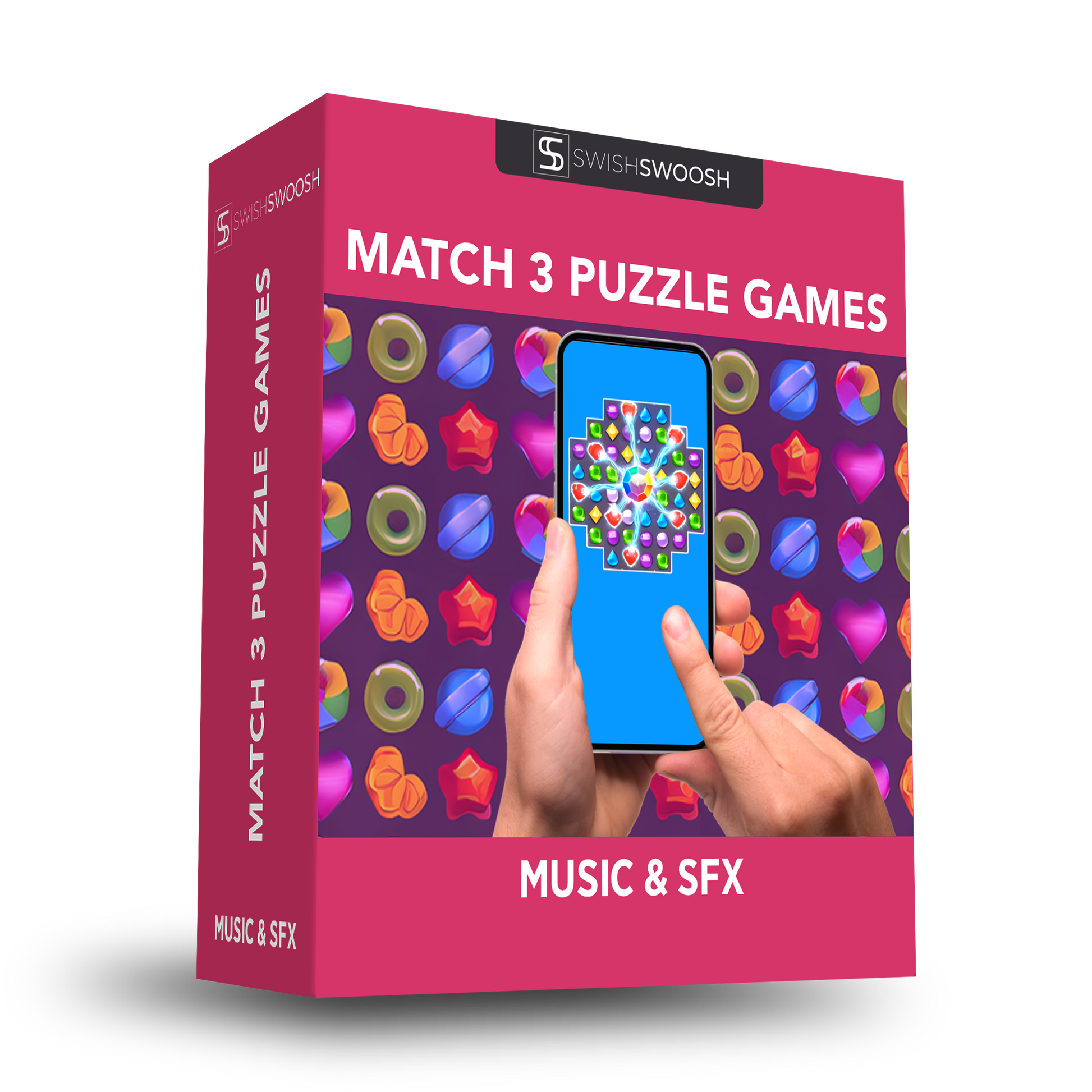 Match 3 Games Sound Effects and Music Pack