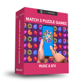 Match 3 Games Sound Effects and Music Pack